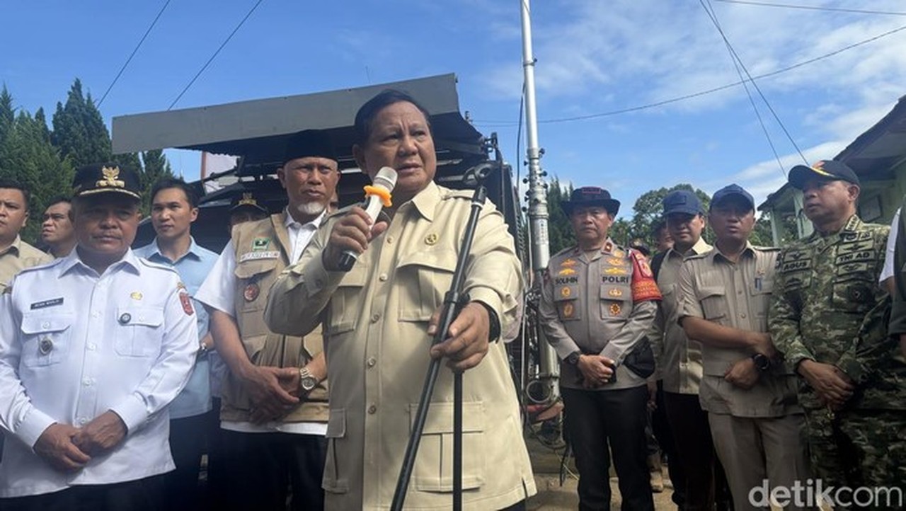 Prabowo Subianto Dijadwalkan Kunjungi Lokasi Bencana Sumatera Jelang Pergantian Tahun