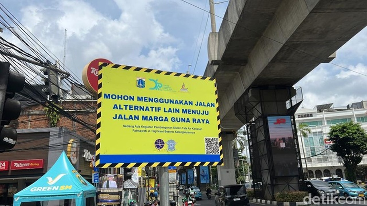 Jalan Haji Nawi Jaksel Jadi Satu Arah Hingga Juli 2026 Akibat Pembangunan Sistem Tata Air