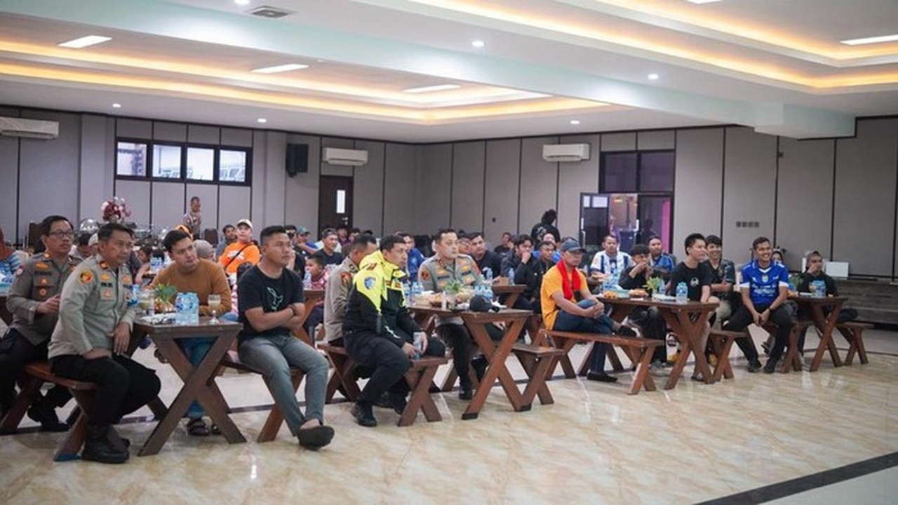 Polres Bogor Gelar Nobar untuk Redam Rivalitas Suporter Persija dan Persib