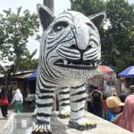 Patung Macan Kediri yang Viral Mirip Kuda Nil Ditawar Rp 180 Juta, Kini Jadi Lokasi Wisata Dadakan