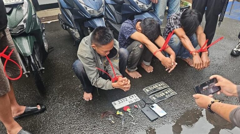 Sindikat Curanmor Dibongkar Polisi di Tangerang, Tiga Pelaku dan Penadah Diringkus