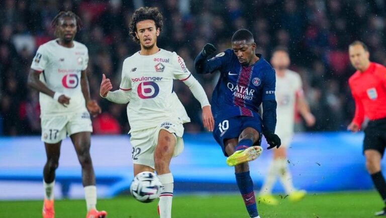 PSG vs Lille: Dembele Cetak Brace, Les Parisiens Puncaki Klasemen Ligue 1