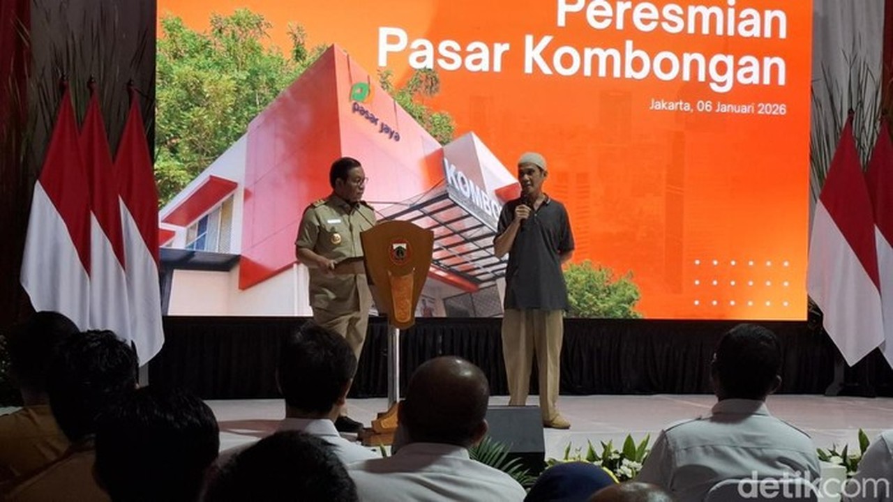 Gubernur DKI Jakarta Pramono Anung Resmikan Pasar Kombongan, Pedagang Keluhkan Akses Sulit