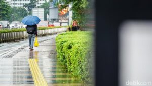 BMKG Prediksi Jabodetabek Diguyur Hujan Ringan hingga Sedang Besok, 19 Januari 2026