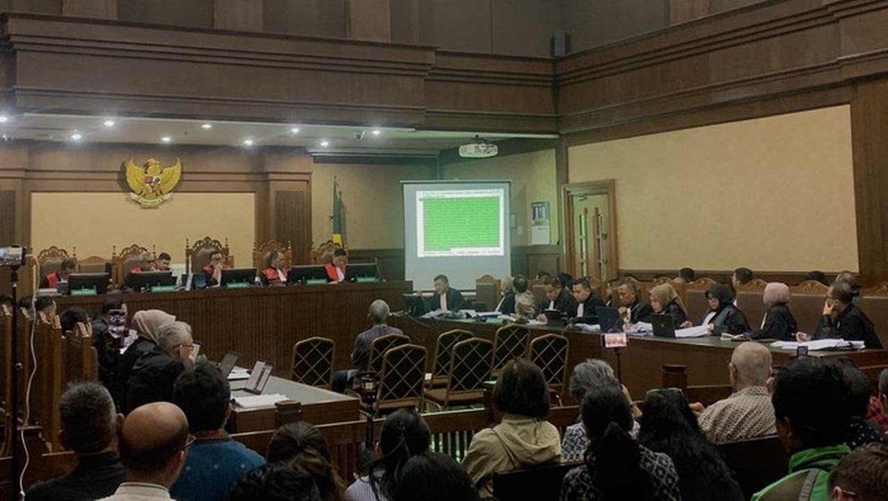 Foto: Sidang Nadiem Makarim (mulia/detikcom)