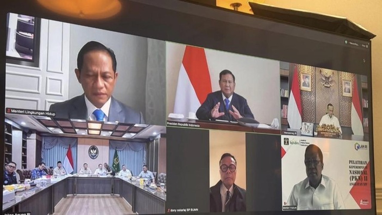 Prabowo Pimpin Rapat Virtual Penertiban Hutan dari London, Bahas Konservasi Gajah Aceh