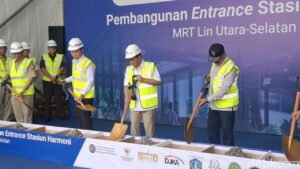 Pramono Anung Mulai Pembangunan Gerbang Stasiun Harmoni MRT, Targetkan Jadi TOD Teramai