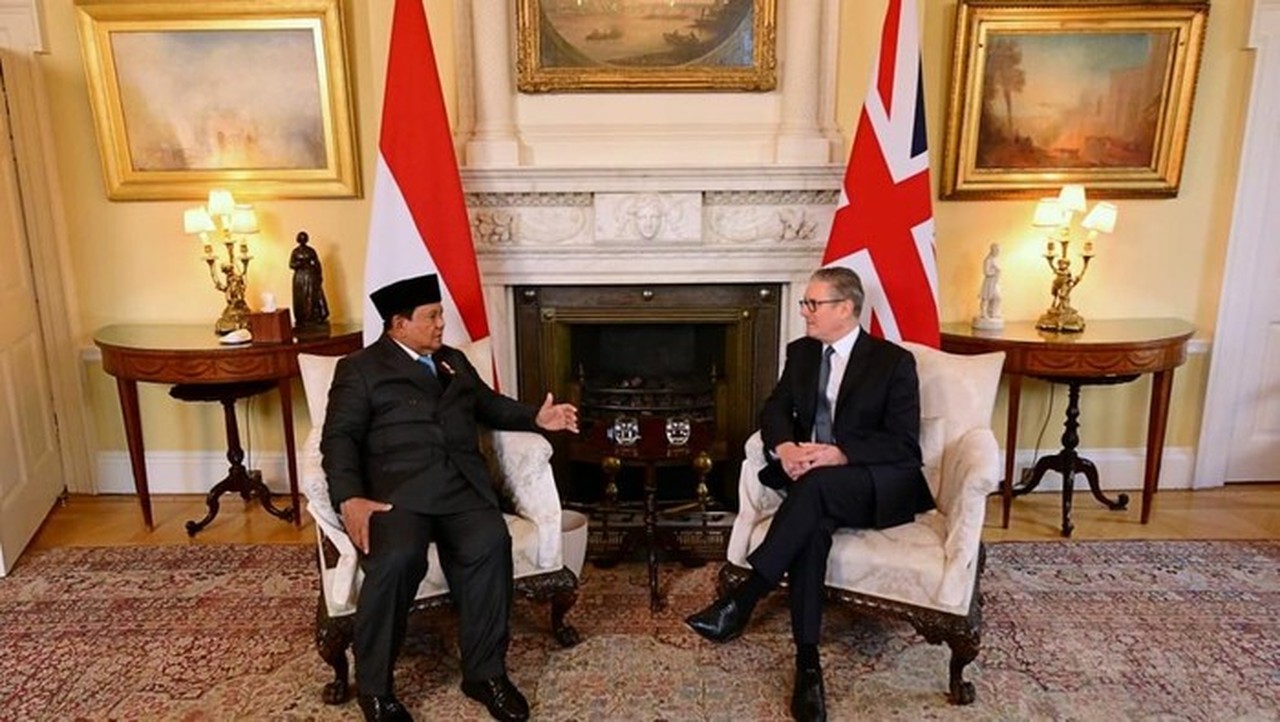 Prabowo dan PM Inggris Keir Starmer Bahas Kemitraan Strategis di London