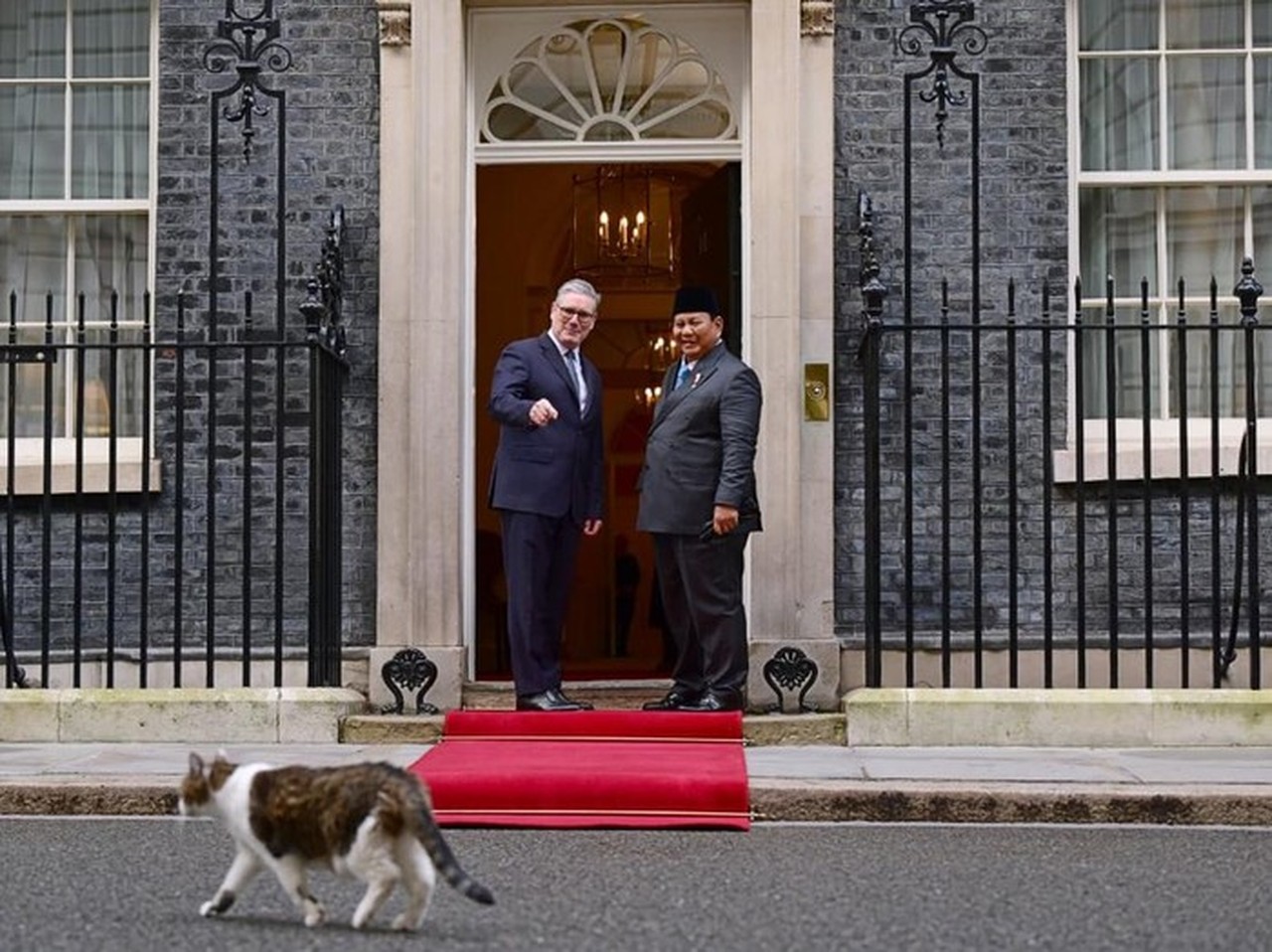 Prabowo Subianto ‘Akrab’ dengan Larry the Cat di Downing Street, Ingatkan pada Bobby di RI