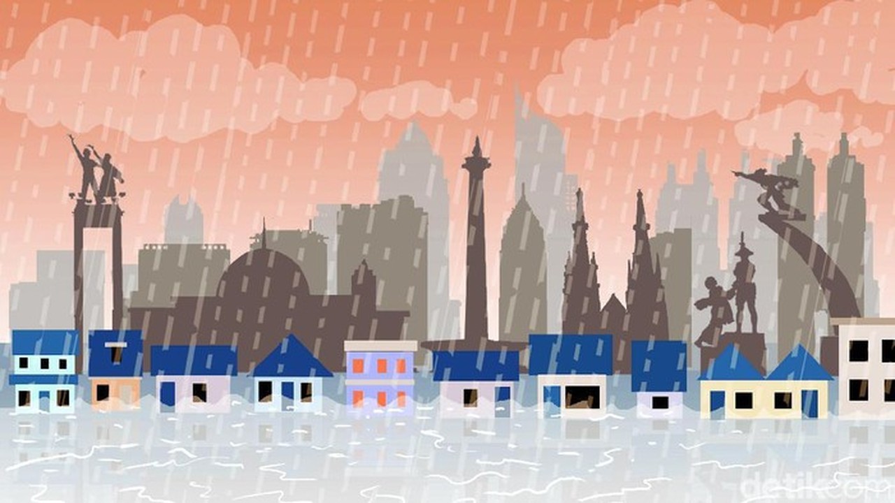 Banjir Jakarta Meluas, 154 RT dan 20 Ruas Jalan Terendam Hingga Tengah Malam