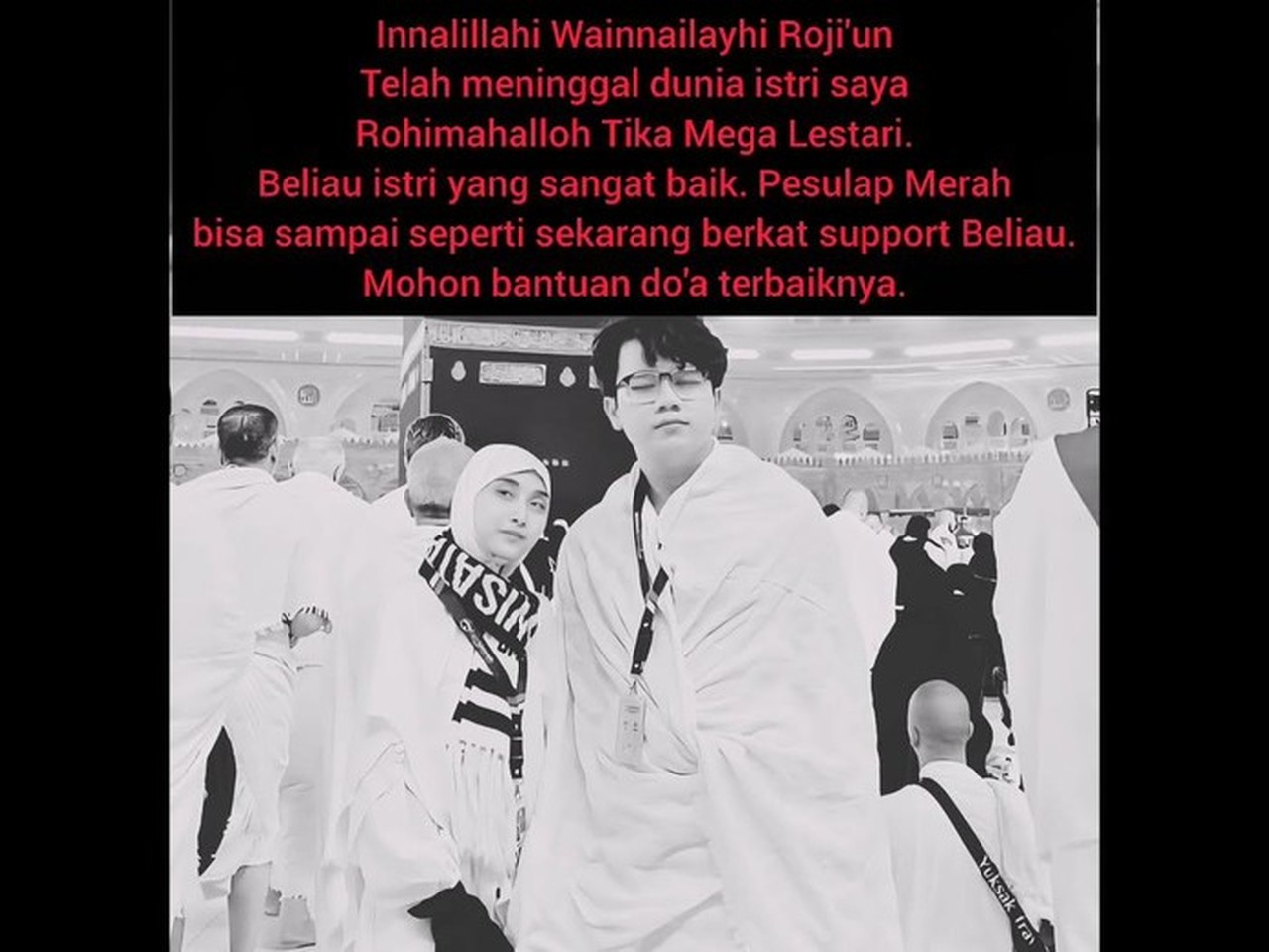 Pesulap Merah Berduka: Istri Tercinta, Tika Mega Lestari, Meninggal Dunia