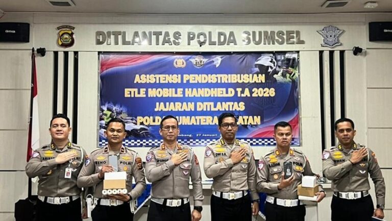 Korlantas Polri Operasionalkan ETLE Mobile Handheld di Sumsel, Tingkatkan Penegakan Hukum Modern