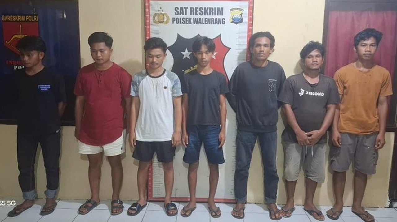 Aksi Brutal di Luwu: 7 Pemuda Ditangkap Usai Lempar Batu dan Siram Air Panas ke Mobil Berisi Ibu dan Anak