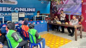 Korlantas Polri dan Polda Lampung Hadirkan Shelter Ojek Online untuk Tingkatkan Layanan Publik