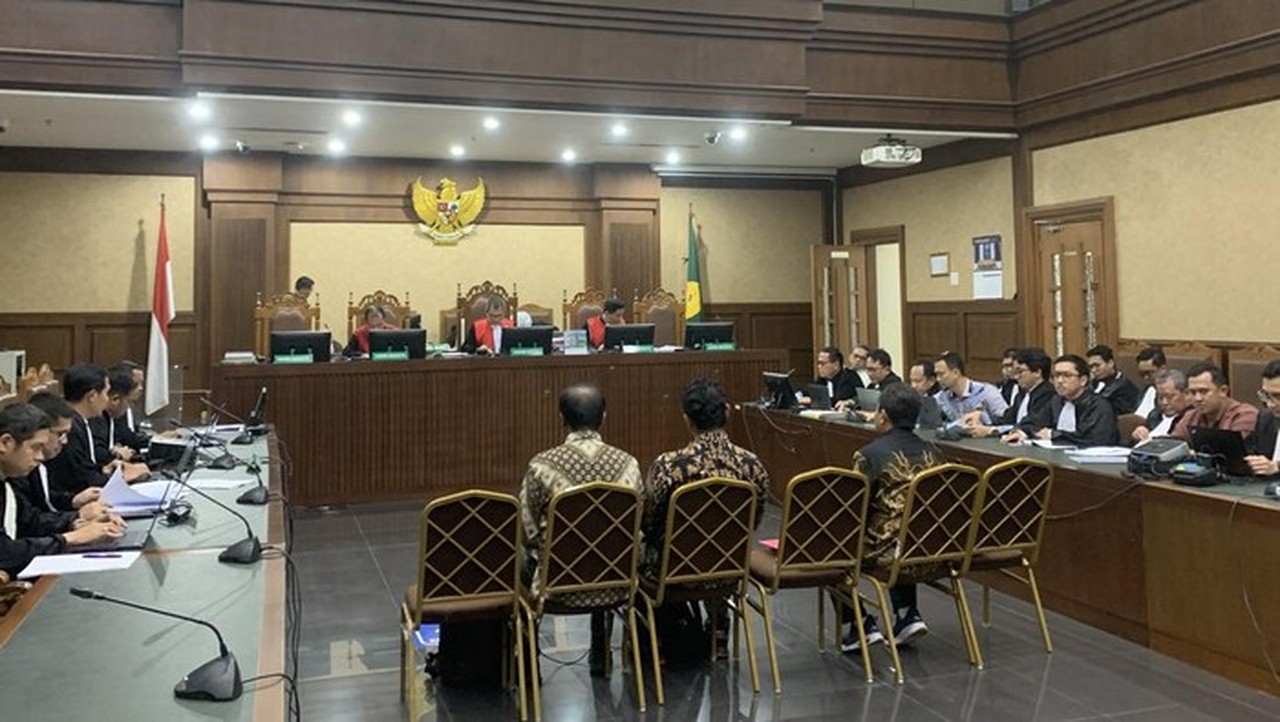 Sidang Lanjutan Kasus Dugaan Suap Vonis Lepas Perkara Migor Di Pengadilan Tipikor Jakarta. (mulia Budi/detikcom)