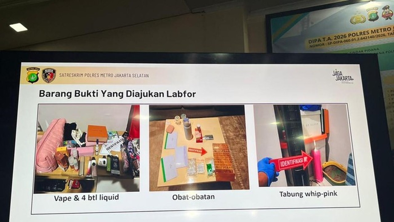 Polisi Ungkap Barang Bukti Kematian Lula Lahfah, Termasuk Tabung Whip Pink