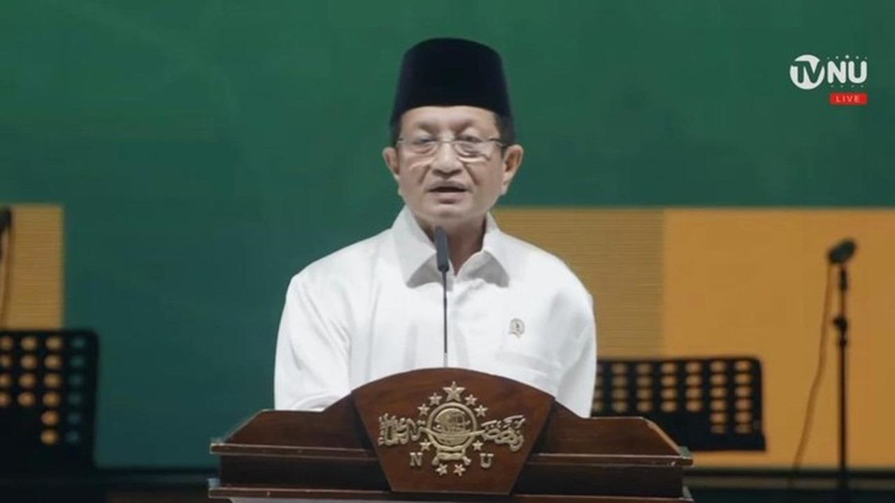 Menag Nasaruddin Umar: NU Ibarat Pesantren Besar yang Penuh Dinamika tapi Tetap Sakinah