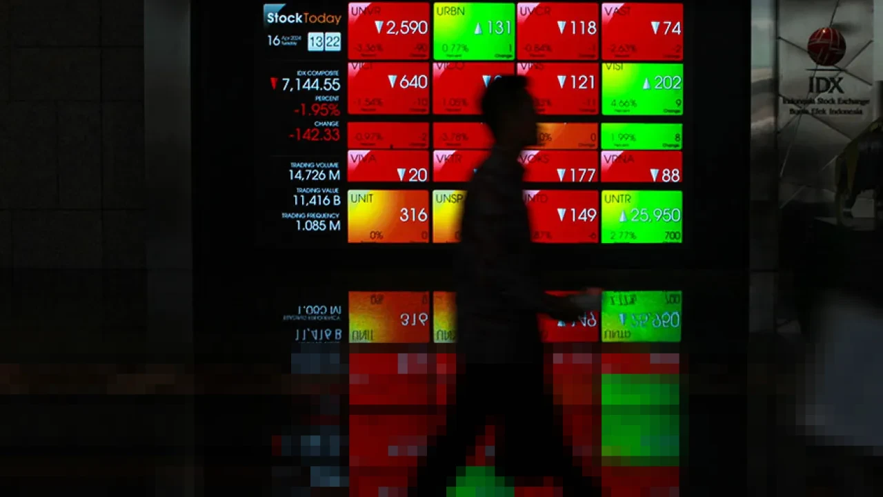 IHSG Anjlok 1,04%, Jadi Bursa Terlemah Kedua di Asia Dihantam Sentimen Tarif AS