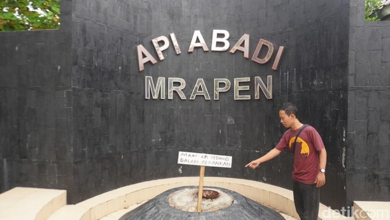 Api Abadi Mrapen Padam (foto: Ardian Dwi Kurnia/detikjateng)