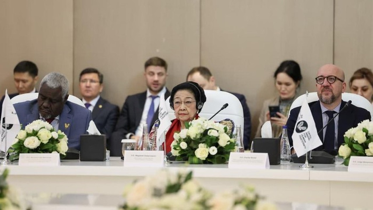Foto: Ketua Umum Dpp Pdip Sekaligus Ketua Dewan Pengarah Brin Megawati Di Zayed Award 2026. (monang Sinaga/pdip).