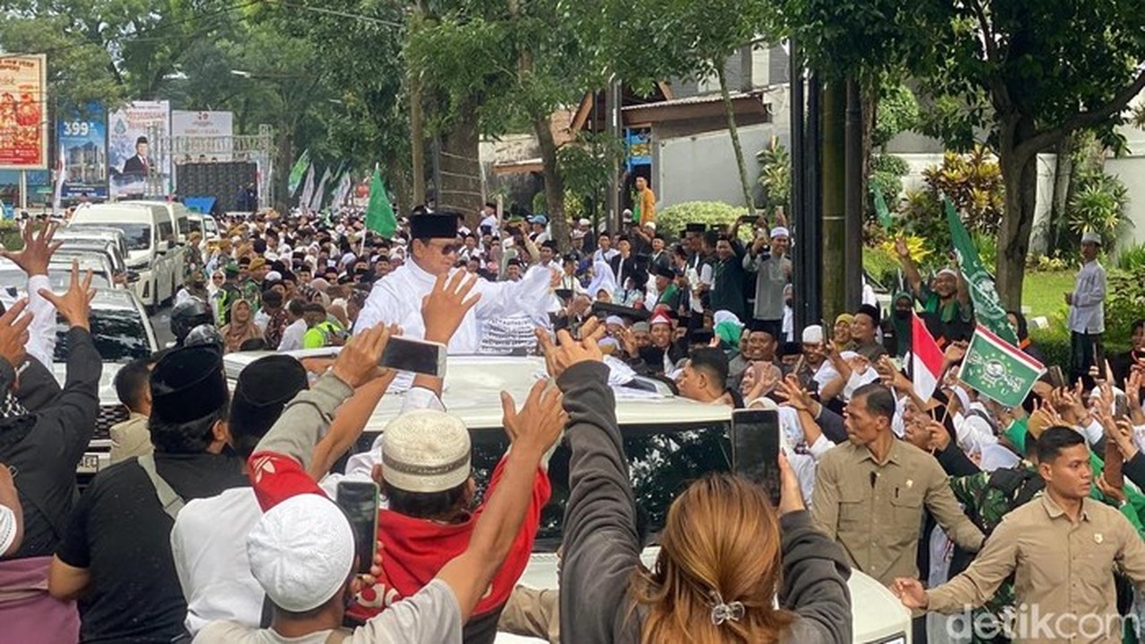 Prabowo Hadiri 1 Abad NU di Malang, Teriakan ‘Prabowo NU’ Menggema