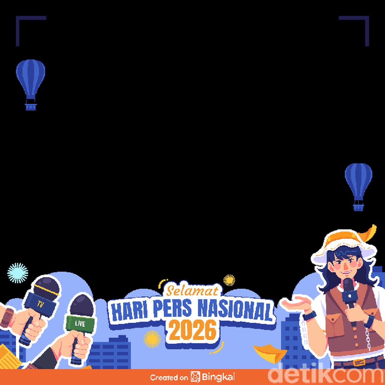 10 Pilihan Twibbon Gratis Sambut Hari Pers Nasional 2026: Cara Mudah Rayakan di Medsos