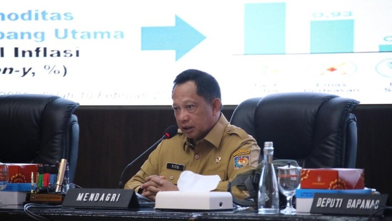 Inflasi Januari 2026 Terkendali, Mendagri Tito Karnavian Minta Daerah Tetap Waspada