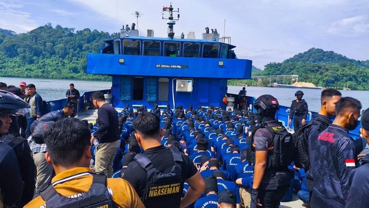 241 Napi Berisiko Tinggi Kembali Diboyong ke Nusakambangan, Total Capai 2.189 Orang