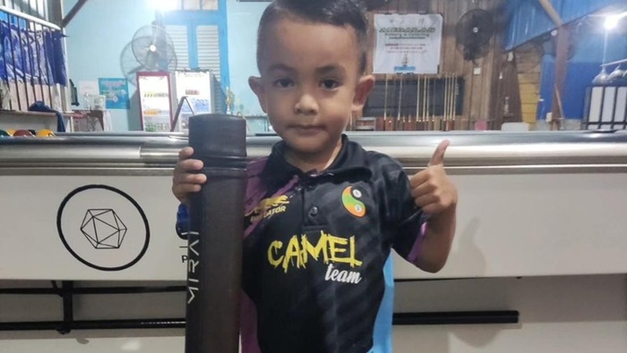 Fajar Alamri, Bocah 5 Tahun Asal Sulteng yang Mencuri Perhatian di Lomba Biliar Internasional