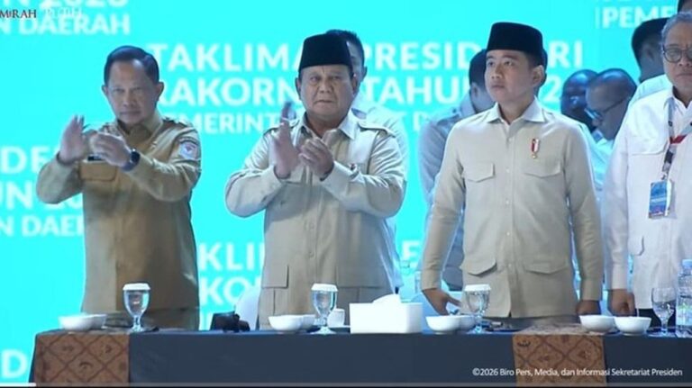 Prabowo dan Gibran Pimpin Rakornas Pemerintah Pusat-Daerah, Tekankan Semangat Kepala Daerah