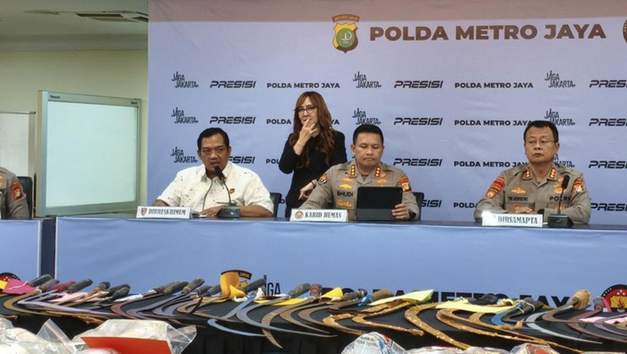 Konferensi Pers Polda Metro Jaya Terkait Operasi Pekat Jaya 2026. (kurniawan Fadilah/detikcom)