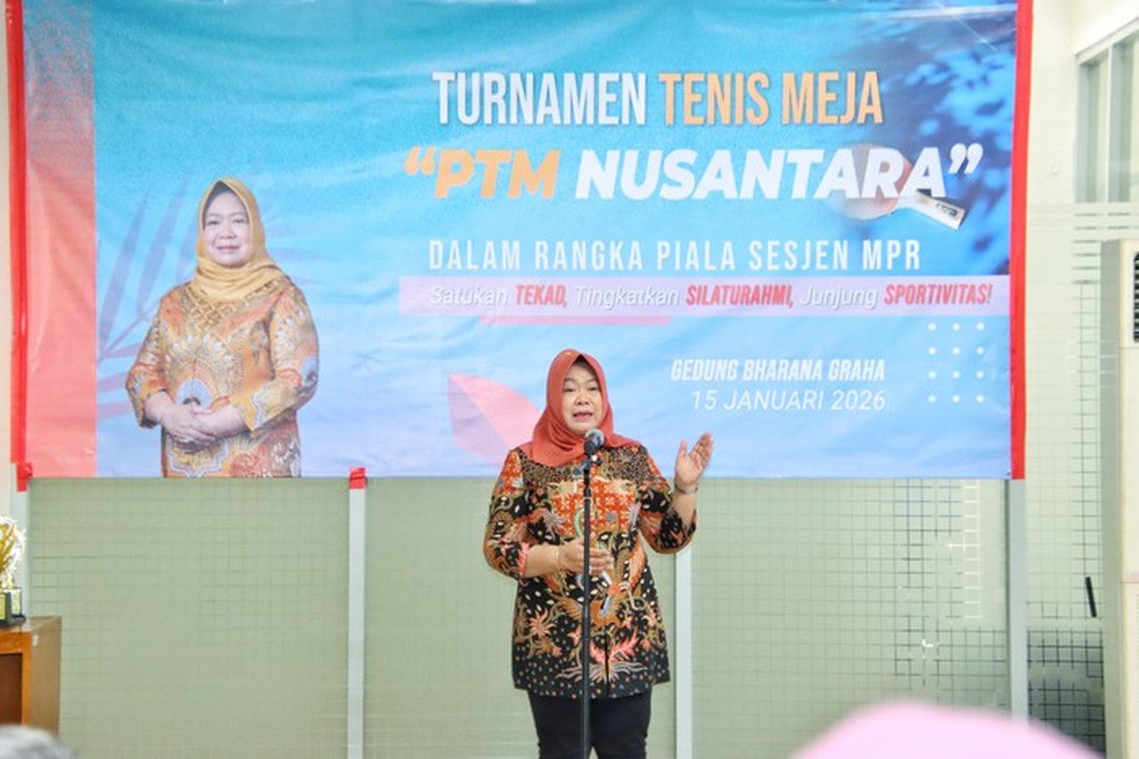 Final Turnamen Tenis Meja Piala Sesjen MPR: Satukan Tekad, Tingkatkan Silaturahmi, Junjung Sportifitas