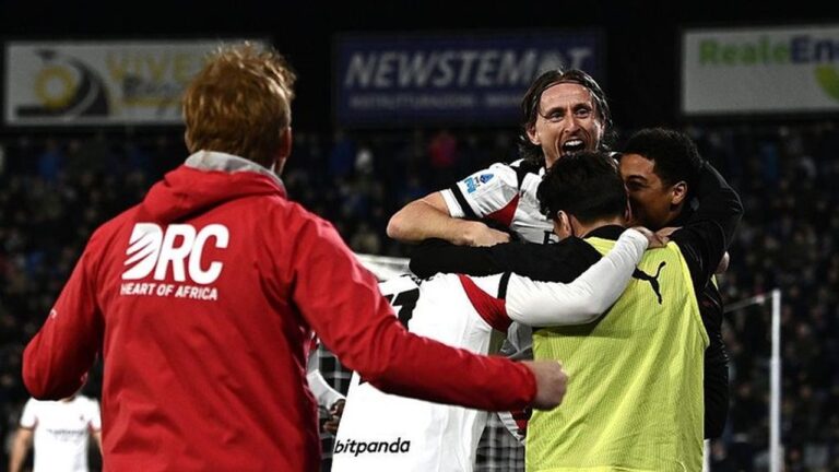 Luka Modric Bawa AC Milan Raih Kemenangan Dramatis 2-1 atas Pisa di Liga Italia