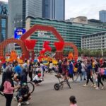 Warga Padati CFD Bundaran HI di Akhir Pekan Jelang Ramadan