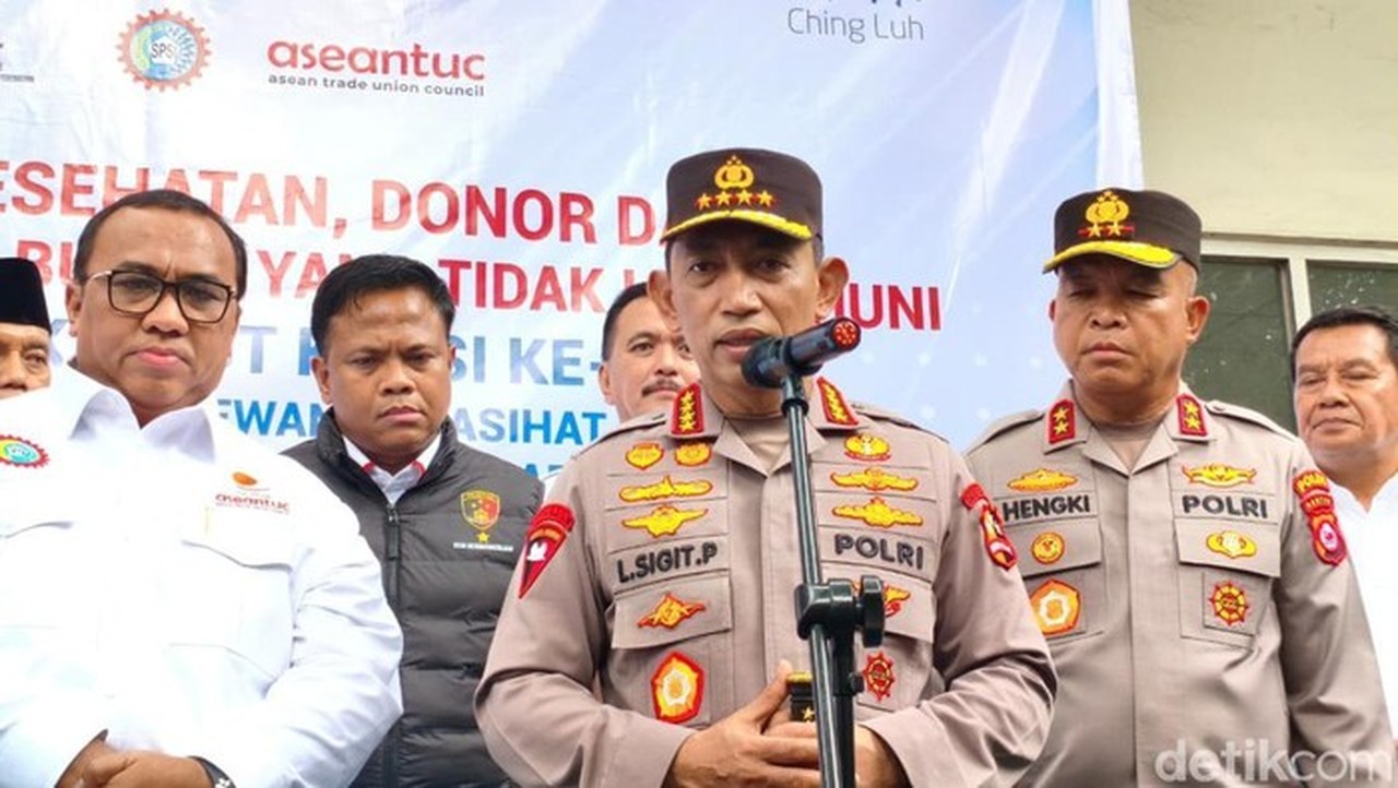 Kapolri Jenderal Listyo Sigit Prabowo Hadir Dalam Kegiatan Hut Ke 53 Kspsi Di Pt Victor Chinglu Indonesia, Pasar Kemis, Kabupaten Tangerang, Senin (16/2/2026). (foto: Kurniawan/detikcom)