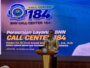 BNN Luncurkan Call Center 184: Komjen Suyudi Minta Operator Responsif Layani Warga 24 Jam
