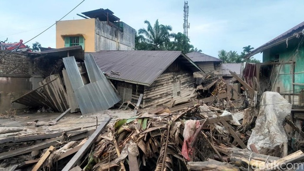 Wilayah Terdampak Bencana Di Aceh Tamiang. (nizar Aldi/detiksumut)