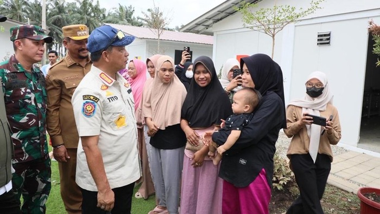 Tito Karnavian Tinjau Huntara Aceh Tamiang, Pastikan Pengungsi Jalani Hidup Layak