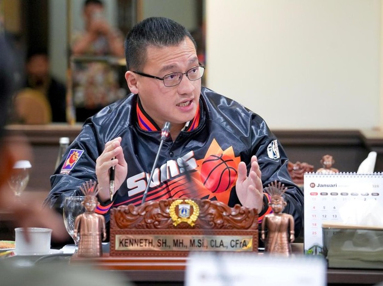 Anggota Dprd Dki Jakarta, Fraksi Pdi Perjuangan Hardiyanto Kenneth Menyampaikan Pandangannya Pada Saat Rapat Di Gedung Dprd Dki Jakarta, Kebon Sirih Jakpus. Foto. Dok: Dprd Dki.