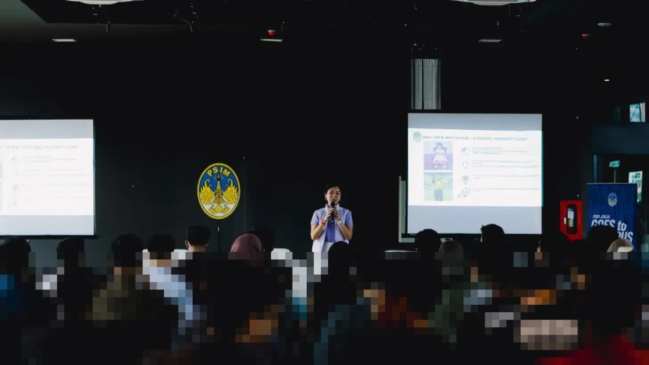 PSIM Yogyakarta Gelar ‘Goes to Campus’ di UGM, Liana Tasno Ajak Mahasiswa Lirik Karier Industri Sepak Bola