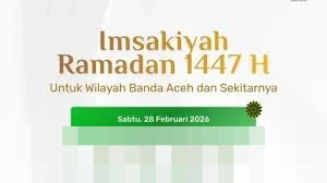 Jadwal Imsak dan Subuh Banda Aceh 28 Februari 2026: Hari ke-10 Ramadan 1447 H