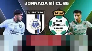 Gruezo Cetak Gol Spektakuler dan Kartu Merah, Santos Laguna Imbang Dramatis 2-2 Lawan Querétaro