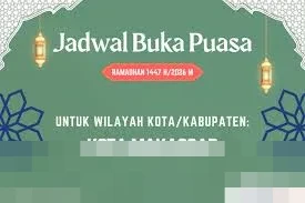 Jadwal Buka Puasa Makassar 1 Maret 2026: Bertepatan Hari Penegakan Kedaulatan Negara