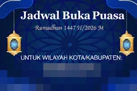 Jadwal Buka Puasa Kota Medan Hari Ini, 1 Maret 2026: Magrib Pukul 18:42 WIB