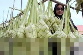 Pedagang Musiman di Aceh Raup Untung dari Lonjakan Penjualan Kulit Ketupat Jelang Idul Fitri 2026